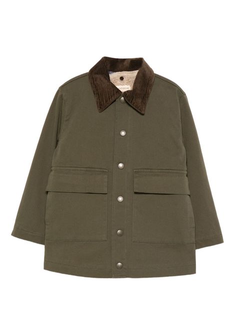 Cappotto con colletto in velluto ZHOE & TOBIAH KIDS | RDY1M20 MILITARE